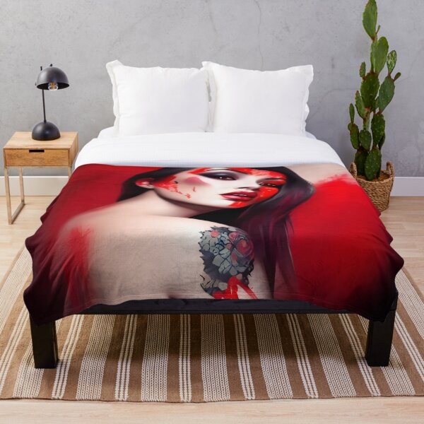 Item preview, Asian girl bloody abstract designed and sold by Stratomi.