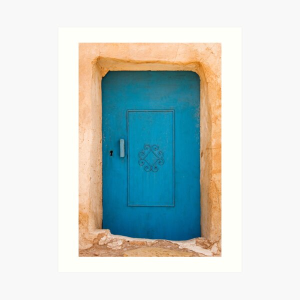 Tunisian Blue Door Art Print