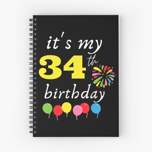 Item preview, It's My 34th Birthday designed and sold by backham-design.