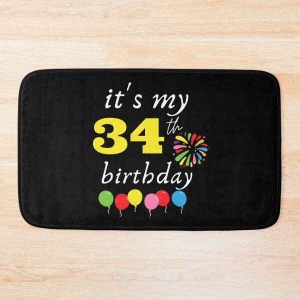 Item preview, It's My 34th Birthday designed and sold by backham-design.