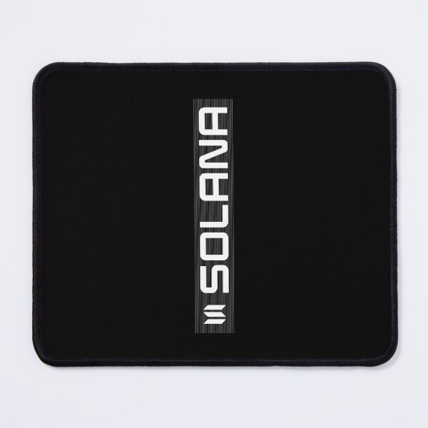 Item preview, Solana SOL Crypto Altcoin - Clean White Logo with Grey Vertical Lines designed and sold by CryptoMoods.