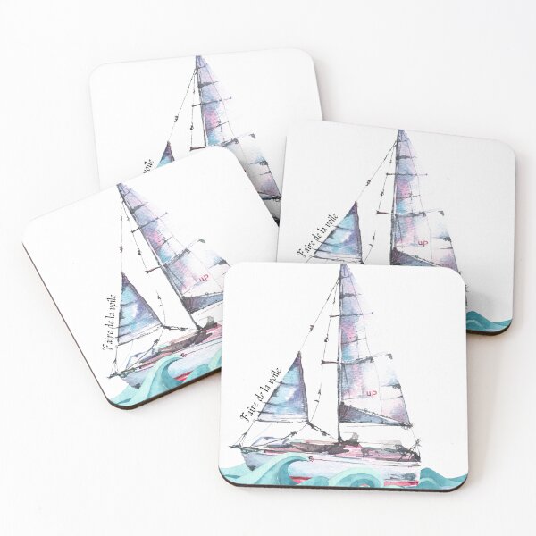 Item preview, French Sailing watercolor art designed and sold by P3113creates.