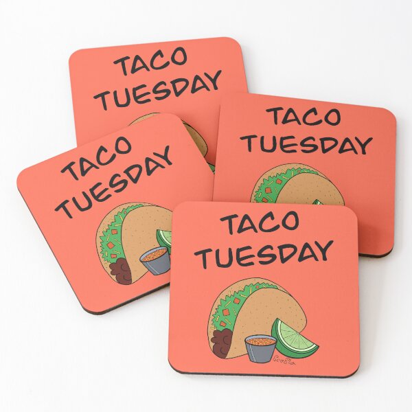 Item preview, Taco Tuesday - Taco Day - Best Day of the Week - Tomato Red designed and sold by EcoElsa.