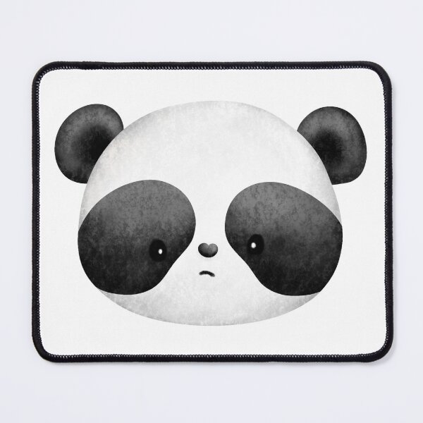 Item preview, Panda Face Outline - Cute sad panda illustration designed and sold by The-Meraki-Man.