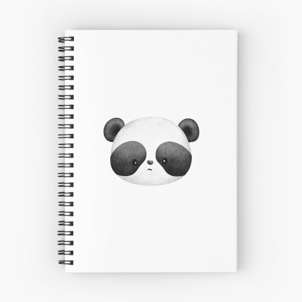 Item preview, Panda Face Outline - Cute sad panda illustration designed and sold by The-Meraki-Man.