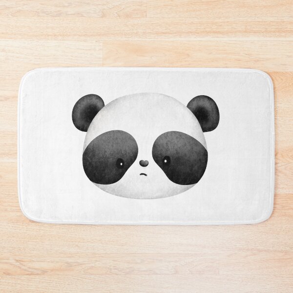 Item preview, Panda Face Outline - Cute sad panda illustration designed and sold by The-Meraki-Man.