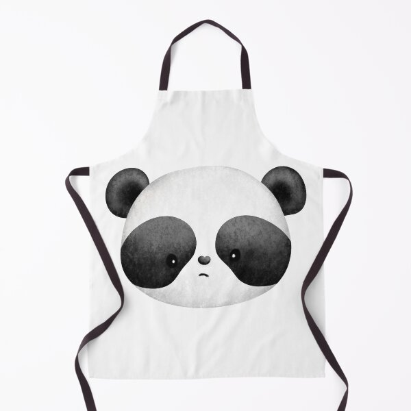 Item preview, Panda Face Outline - Cute sad panda illustration designed and sold by The-Meraki-Man.