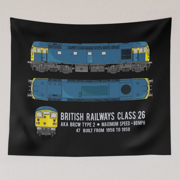 Item preview, British Railways Class 26 BRCW Type 2 Locomotive Diagram Gift designed and sold by Maljonic.
