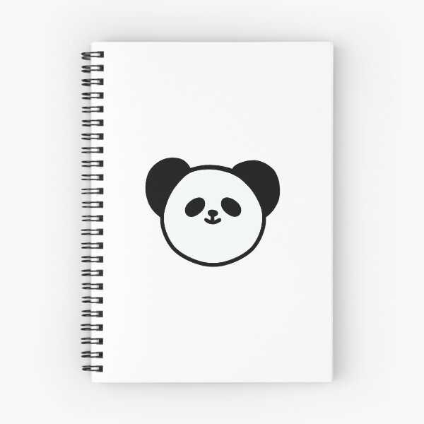 Item preview, Panda Face Outline - minimal black and white panda illustration designed and sold by The-Meraki-Man.