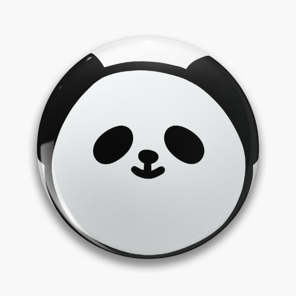 Item preview, Panda Face Outline - minimal black and white panda illustration designed and sold by The-Meraki-Man.