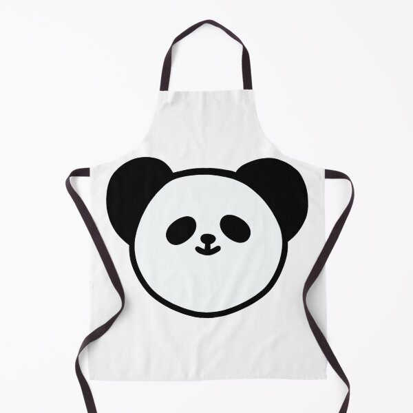 Item preview, Panda Face Outline - minimal black and white panda illustration designed and sold by The-Meraki-Man.