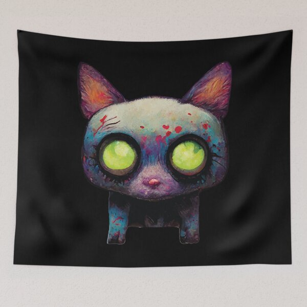 Item preview, Zombie Cat designed and sold by MythLegendLore.
