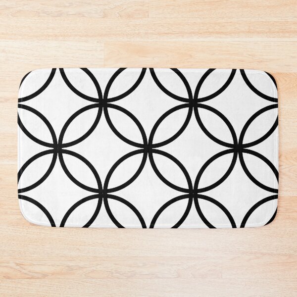 Item preview, Sacred Geometry Pattern in Black and White designed and sold by GemsAnatomy.