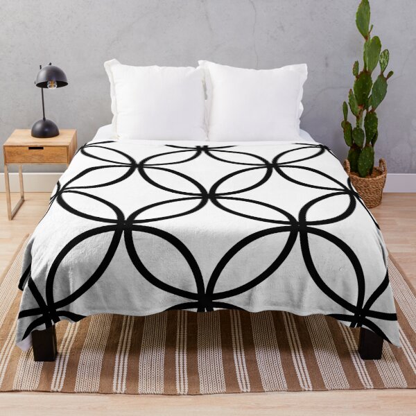 Item preview, Sacred Geometry Pattern in Black and White designed and sold by GemsAnatomy.