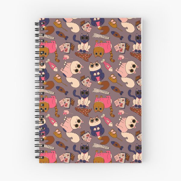 Item preview, Cats in Pajamas Pattern - Modern Fall Palette & Deep Taupe designed and sold by EcoElsa.