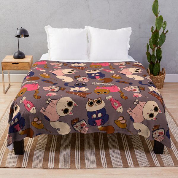 Item preview, Cats in Pajamas Pattern - Modern Fall Palette & Deep Taupe designed and sold by EcoElsa.