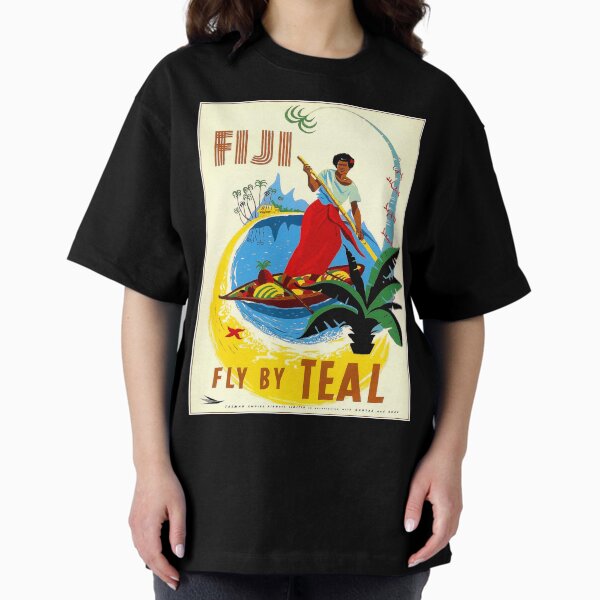 Artikel-Vorschau von TEAL AIRWAYS: Vintage-Werbedruck „Fly to Fiji“, designt und verkauft von posterbobs.