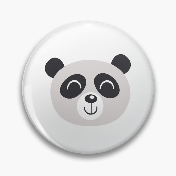 Item preview, Cute Panda Face Outline - Happy panda illustration designed and sold by The-Meraki-Man.