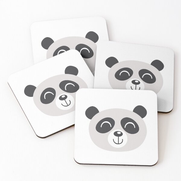 Item preview, Cute Panda Face Outline - Happy panda illustration designed and sold by The-Meraki-Man.