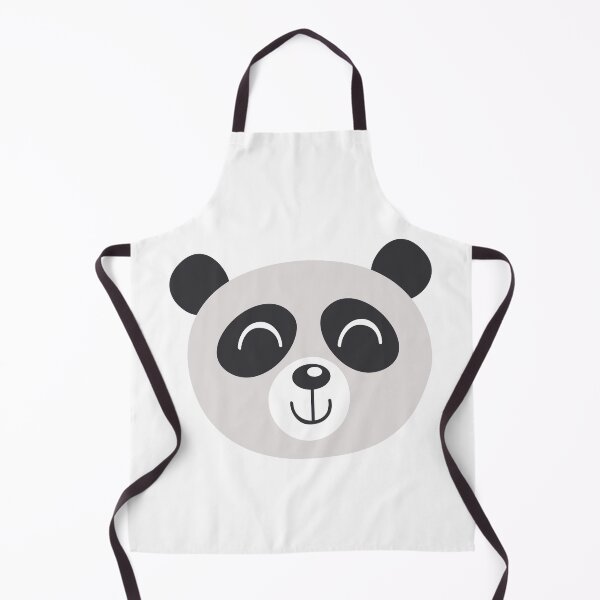 Item preview, Cute Panda Face Outline - Happy panda illustration designed and sold by The-Meraki-Man.