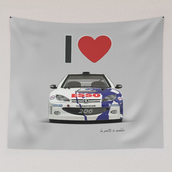 Item preview, I Love 206 WRC designed and sold by LaPatteAModeler.