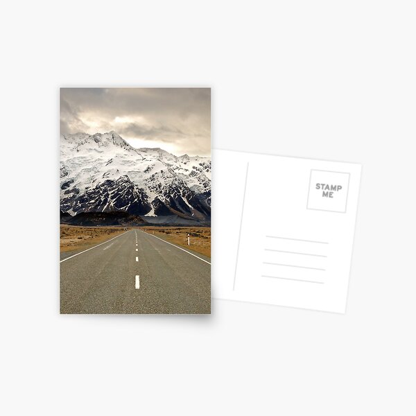 The Road to Aoraki Postcard