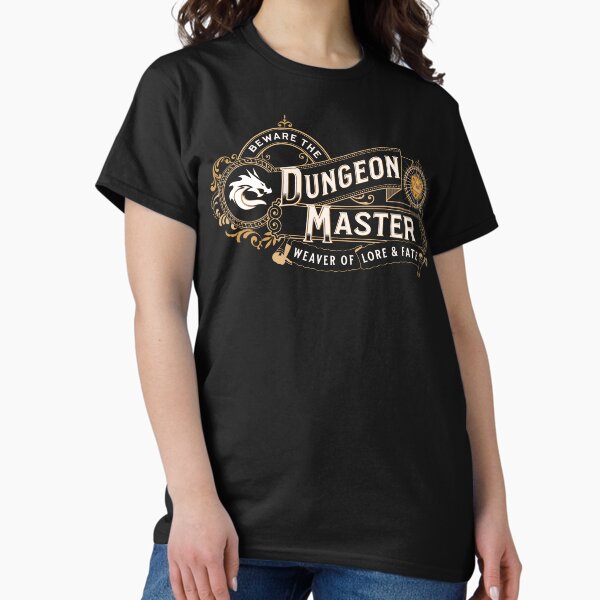 Item preview, DUNGEON MASTER: Vintage DM Game Master logo, dragon and d20 designed and sold by DungeonAtelier.