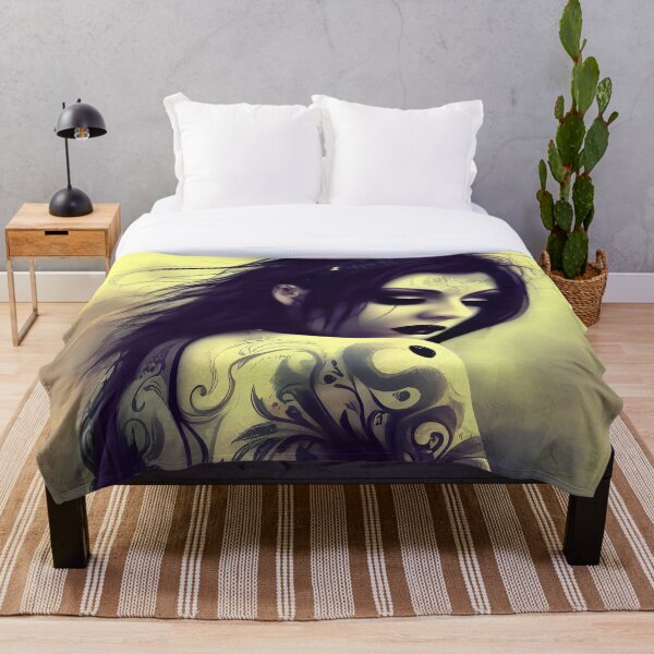 Item preview, Tattooed gothic girl abstract designed and sold by Stratomi.