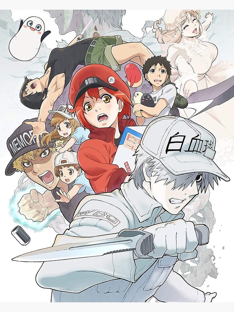 Hataraku Saibou 3 Poster for Sale by SidiqBakul