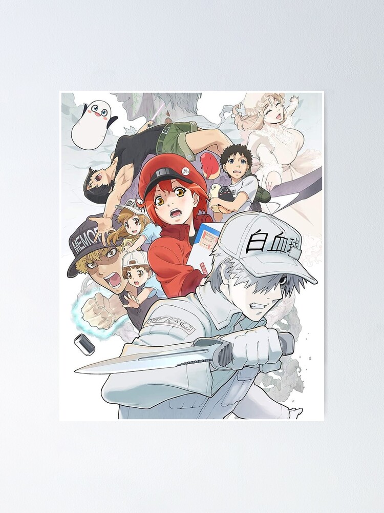 Hataraku Saibou 3 Poster for Sale by SidiqBakul