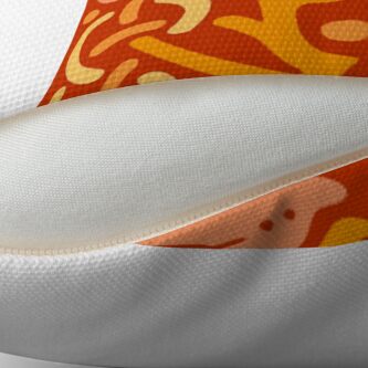 Alternate view of Beautiful Cushions/ Pattern Orange China Throw Pillow
