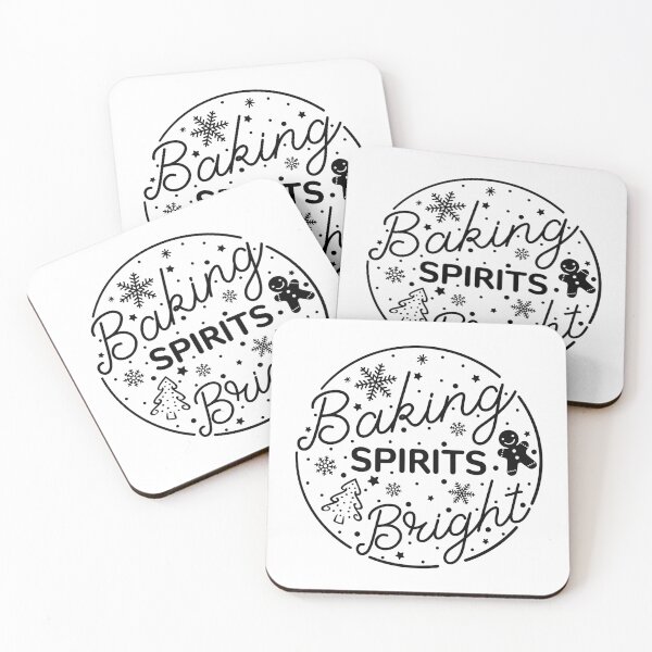 Item preview, Baking Spirits Bright Christmas Winter designed and sold by BlackSnowShop.