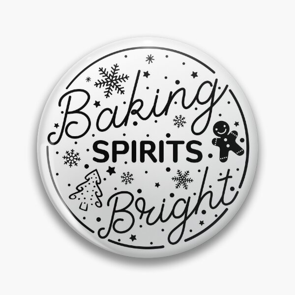 Item preview, Baking Spirits Bright Christmas Winter designed and sold by BlackSnowShop.