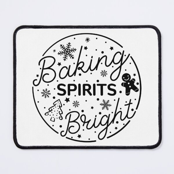 Item preview, Baking Spirits Bright Christmas Winter designed and sold by BlackSnowShop.