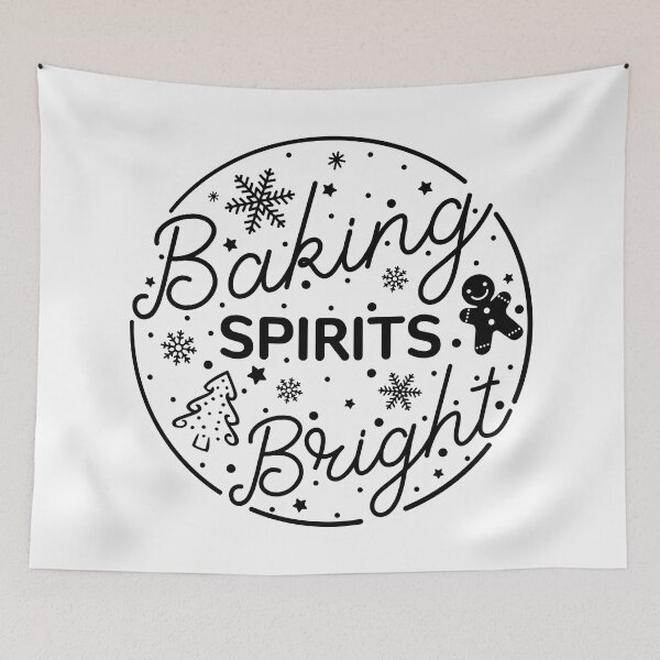 Item preview, Baking Spirits Bright Christmas Winter designed and sold by BlackSnowShop.