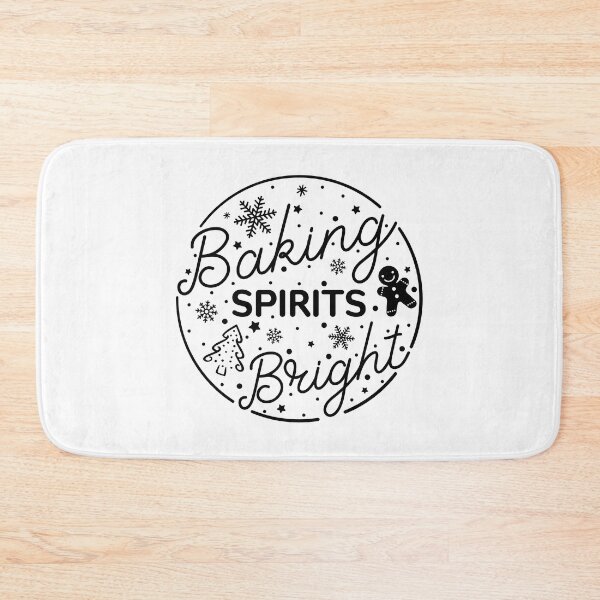 Item preview, Baking Spirits Bright Christmas Winter designed and sold by BlackSnowShop.