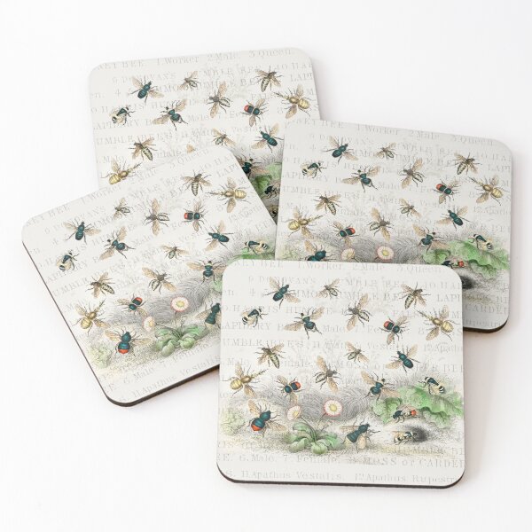 Item preview, Bee Honey Worker Queen Nature Antique Illustration designed and sold by antiqueart.