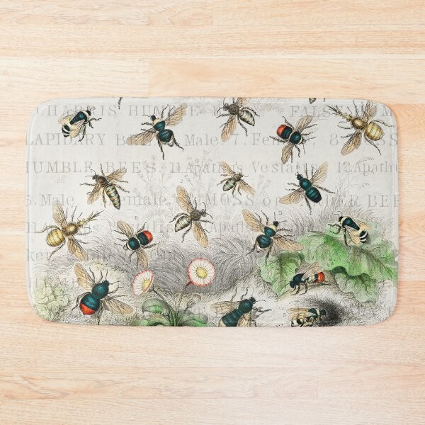 Item preview, Bee Honey Worker Queen Nature Antique Illustration designed and sold by antiqueart.