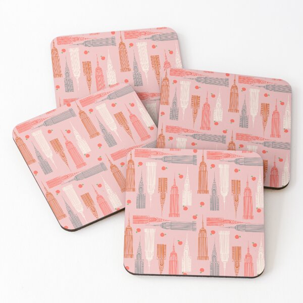 Item preview, Skyscrapers in Pink designed and sold by Katsillustration.
