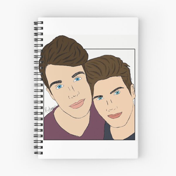 Aperçu de l'œuvre Joey Graceffa & Daniel - Art numérique créée et vendue par Ren Andrews.