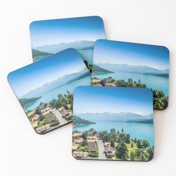 Item preview, Switzerland Town, Lake Views, Village, Swiss Alps designed and sold by newburyboutique.
