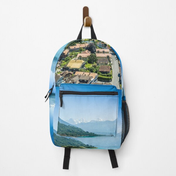 Item preview, Switzerland Town, Lake Views, Village, Swiss Alps designed and sold by newburyboutique.