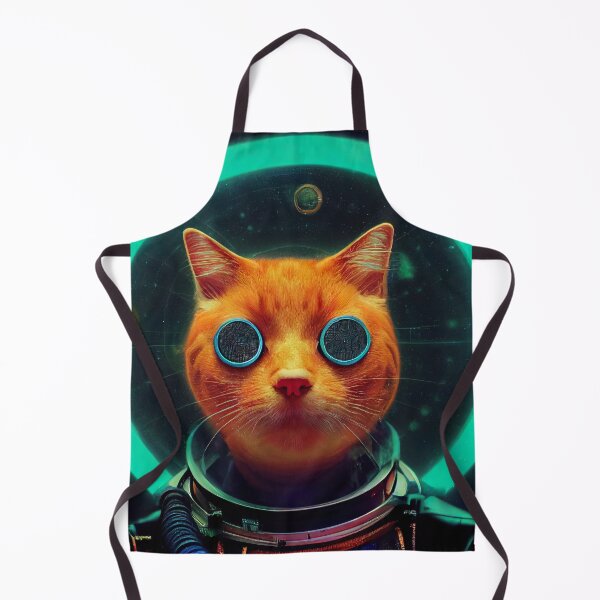 Artikelvorschau, Porträt einer digitalisierten Katze mit Navy Glasses Sticker entworfen und verkauft von TheCreativeFab.
