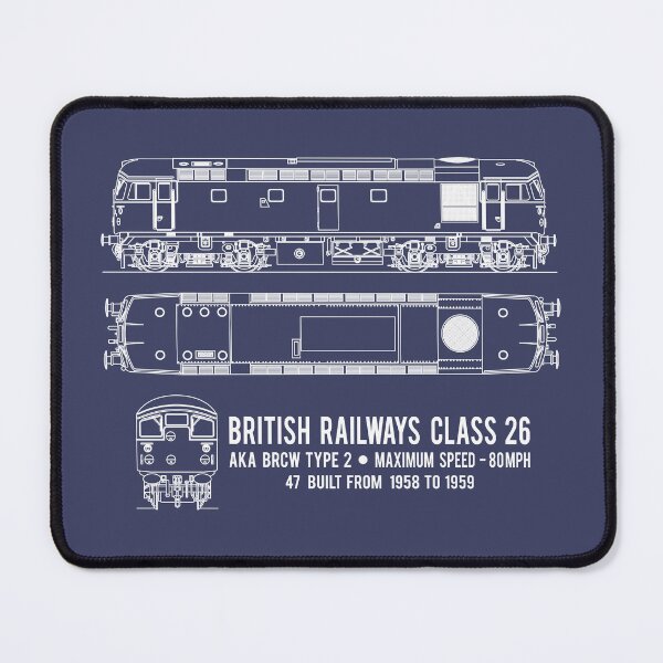Item preview, British Railways Class 26 BRCW Type 2 Locomotive Blueprint Diagram Gift designed and sold by Maljonic.