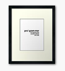 I'm programmer! Framed Print