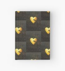 Yellow heart Hardcover Journal