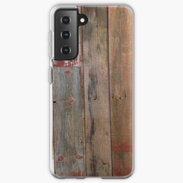 Farmhouse chic Rustic western country primitive barn wood Samsung Galaxy Soft Case