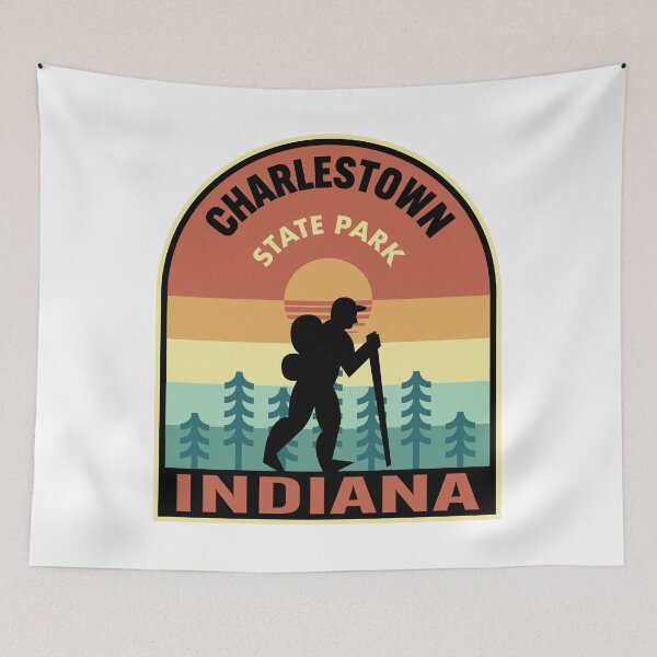 Item preview, Charlestown State Park Indiana Retro Hiking designed and sold by HalpinDesign.