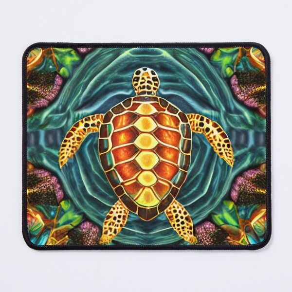 Item preview, Fractal Sea Turtle in Water designed and sold by HodlinHippie.
