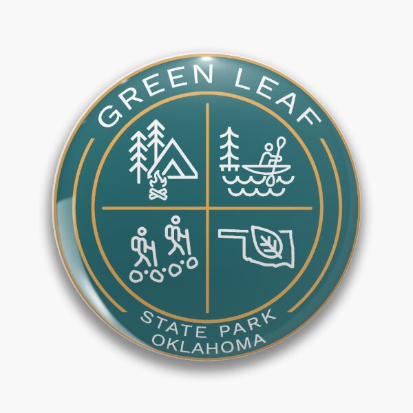 Item preview, Green Leaf State Park OK Heraldic Logo designed and sold by VanyaKar.